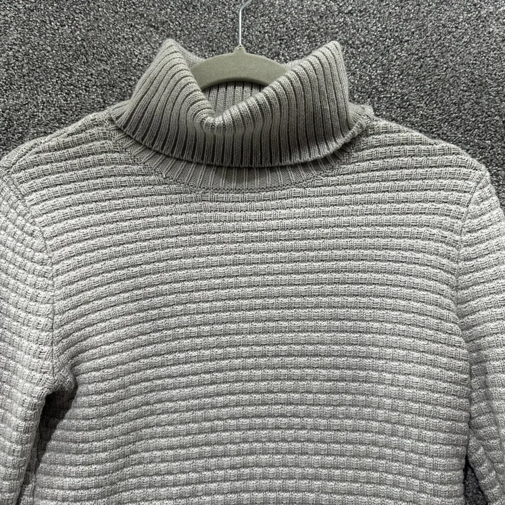 J Crew Textured Turtleneck Sweater‎ Womens XXS Beige Long Sleeve H3909